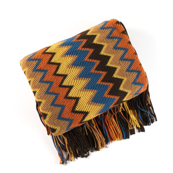 Light Luxury Knitted Shaggy Thread Sofa Office Air Conditioner Cover Blanket_voghion.com