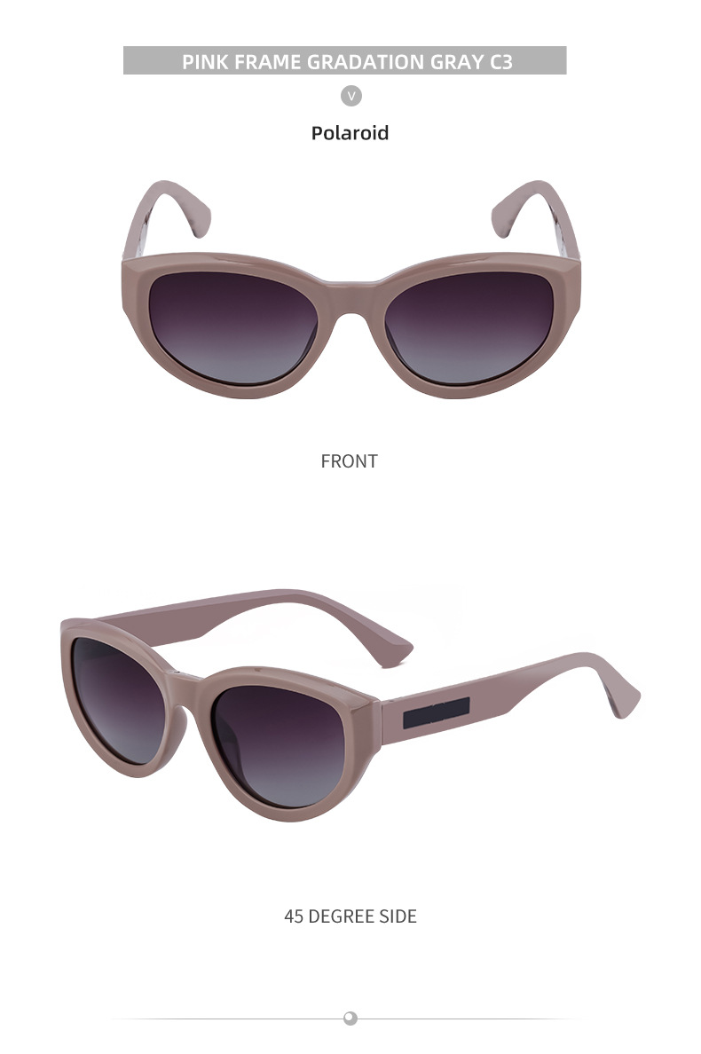 Polarisierte Cat-Eye-Sonnenbrille für Damen. UV-Schutz-Sonnenbrille für Damen_voghion.com