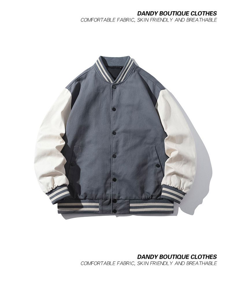 2021 neue Jacke Trend Baseball Neck Strickjacke Overlay Mode Casual Top für Männer_voghion.com