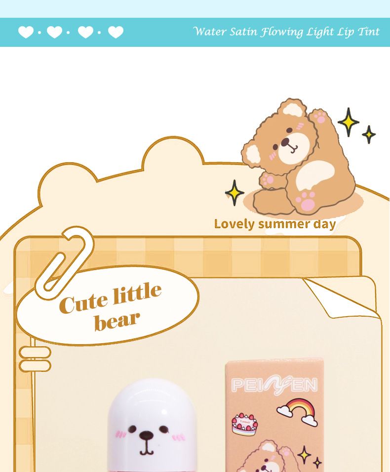 Brilho labial Penifen Batom aquarela Streamer à prova d'água Blush líquido hidratante à prova d'água Espelho à prova d'água Vidro Esmalte labial líquido_voghion.com