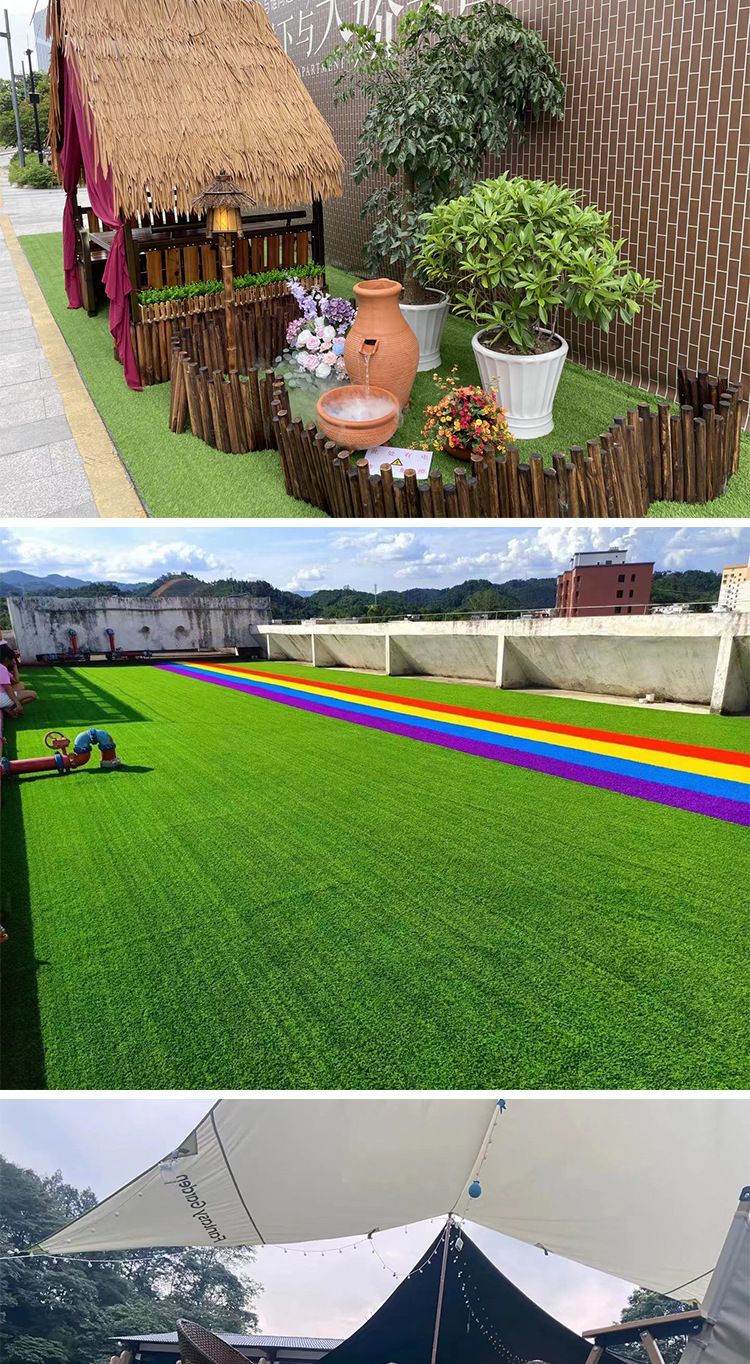 Erba sintetica di alta qualità per campi da calcio, cortili scolastici, decorazioni per esterni e paesaggistica: prato sintetico resistente e realistico._voghion.com