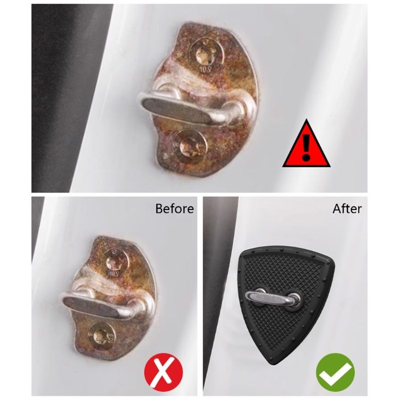 Accessori interni Copri serratura auto Fibbia protettiva per modello 3 Y Serrature porte automatiche ProtectionGuard_voghion.com
