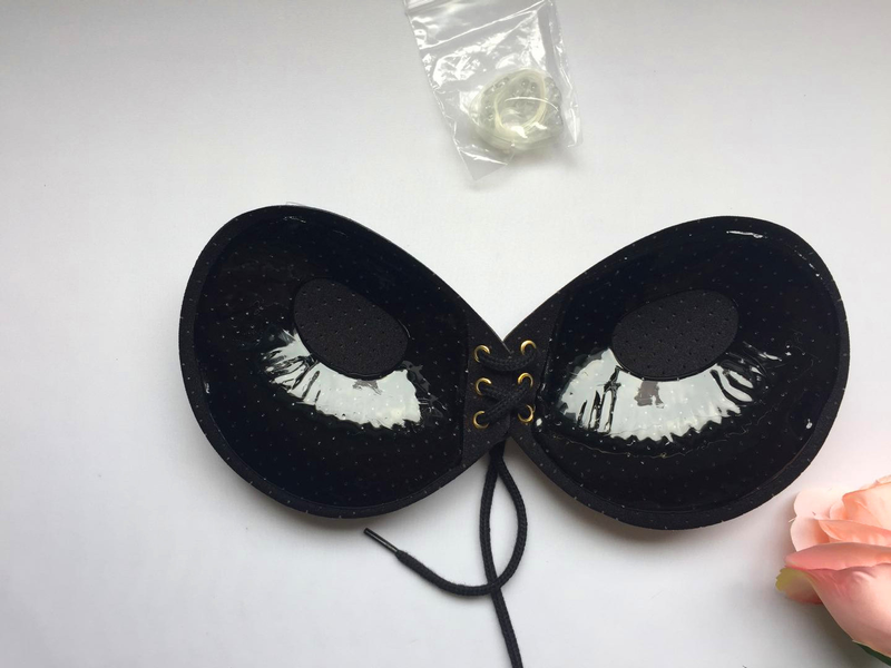 verwijderbare transparante schouderbandjes onzichtbare bh verdikte push-up bh met trekkoord stickers voor kleine borsten antislip om secundaire borsten op hun plaats te houden_voghion.com