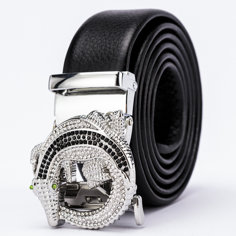 VOOTHOST Männer Gürtel Leder Gürtel Metall Legierung Automatische Schnalle Marke Design Taille Gürtel Für Männer Strap Männlichen VB221_voghion.com