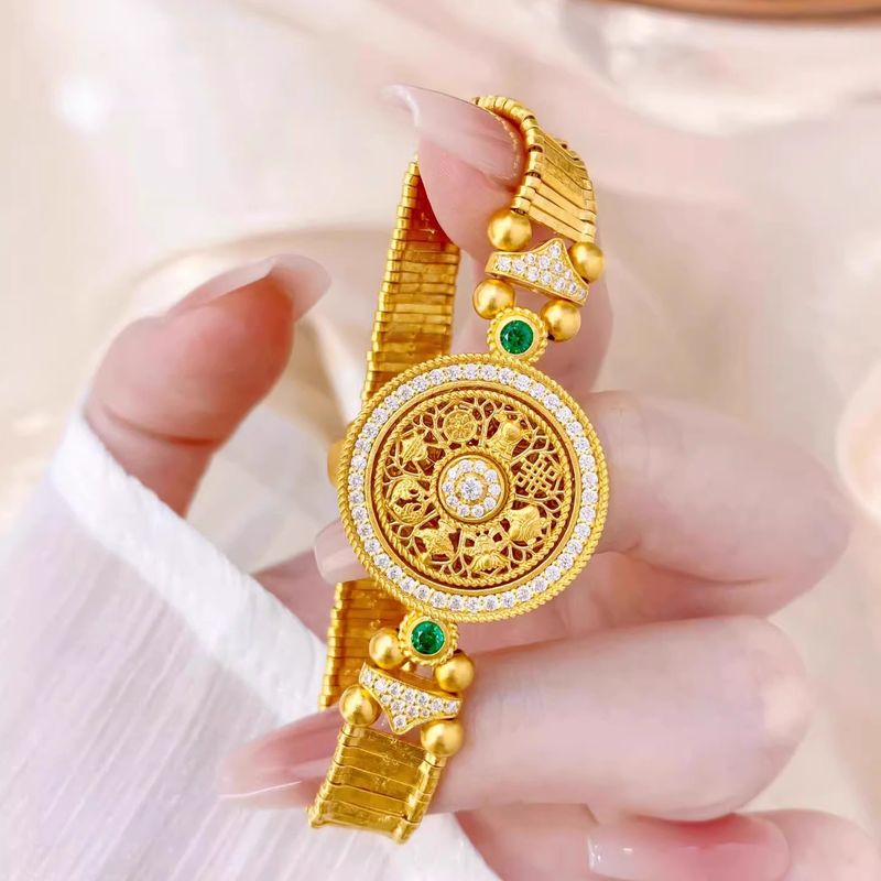 Color Point Diamond Smart Eight Treasures Compass Bracelet Watch Chain Niche Light Luxury High-end Feel Gift For_voghion.com