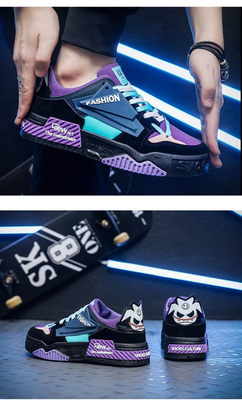 Männer Skateboard Komfortable Plattform Männlichen Casual Turnschuhe Spitze-up Mode Walking männer Schuhe Zapatillas De Hombre_voghion.com