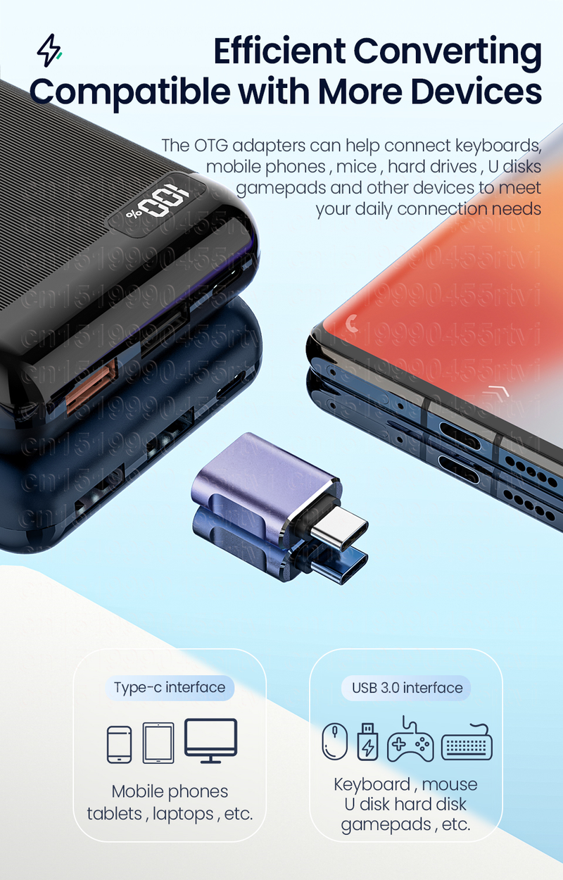 Typ C OTG zu USB 3.0 Adapter 10 Gbit/s USB zu Typ C Adapter OTG Konverter Adapter für Buch Xiaomi Huawei Samsung OTG_voghion.com