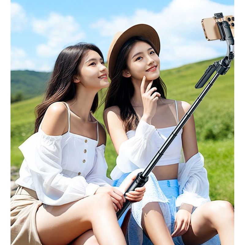 【Double-Layer AI Cloud Eye】Face Tracking Gimbal Selfie Stick 2025 New Model Anti-Shake Follow-Shot Phone Holder_voghion.com