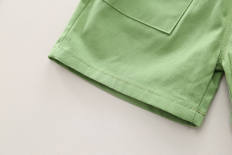 Ragazzi maniche corte 2024 Nuovo alla moda abbigliamento estivo per bambini neonati bambini cartone animato due pezzi set_voghion.com