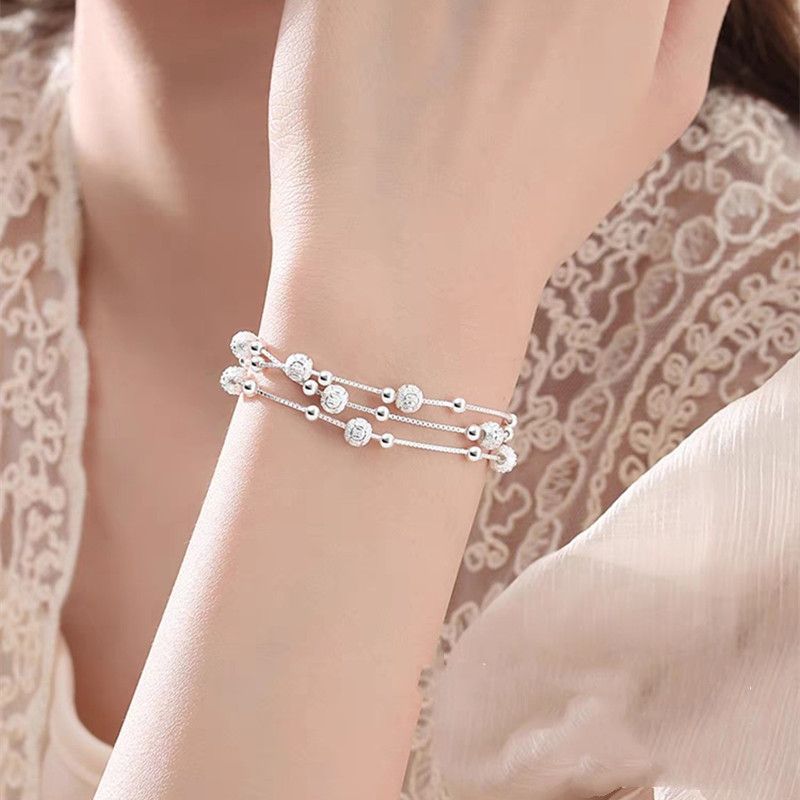 Light luxury and niche design bracelet for women, multi-layer transfer bead bracelet for Valentine's Day to give girlfriend a birthday gift_voghion.com