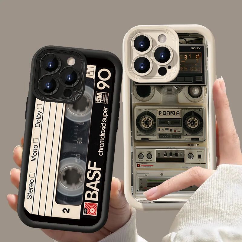 Funda con patrón de cinta magnética para Samsung A56, A55, A54, A53, A36, A35, A34 y A25, Galaxy S25, S24, S23 Ultra, S22 Plus, S21 FE_voghion.com