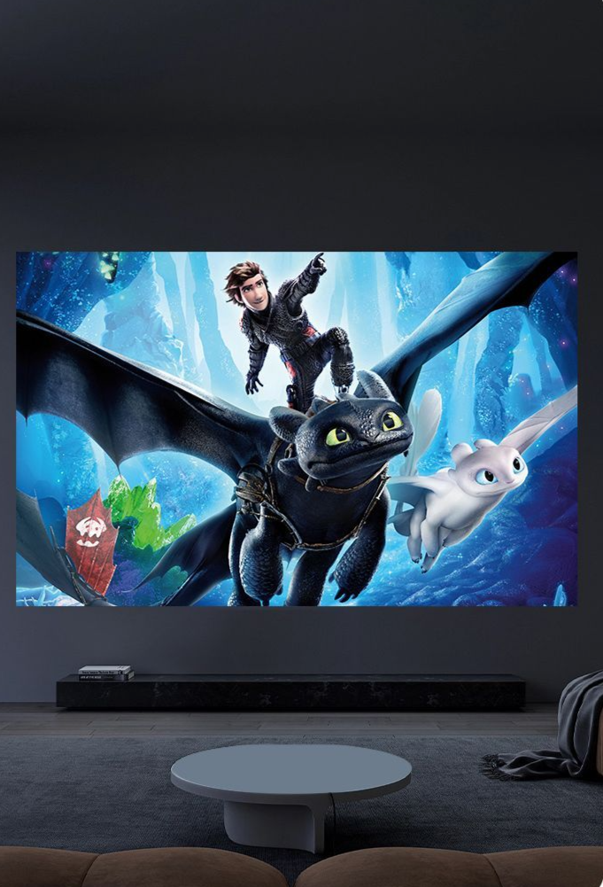 Projektor Dzienny Bezpośrednia Projekcja Mocne Światło 4K Ultra HD Sypialnia Biała Ściana Wysoka Jasność Inteligentne Kino Domowe_voghion.com