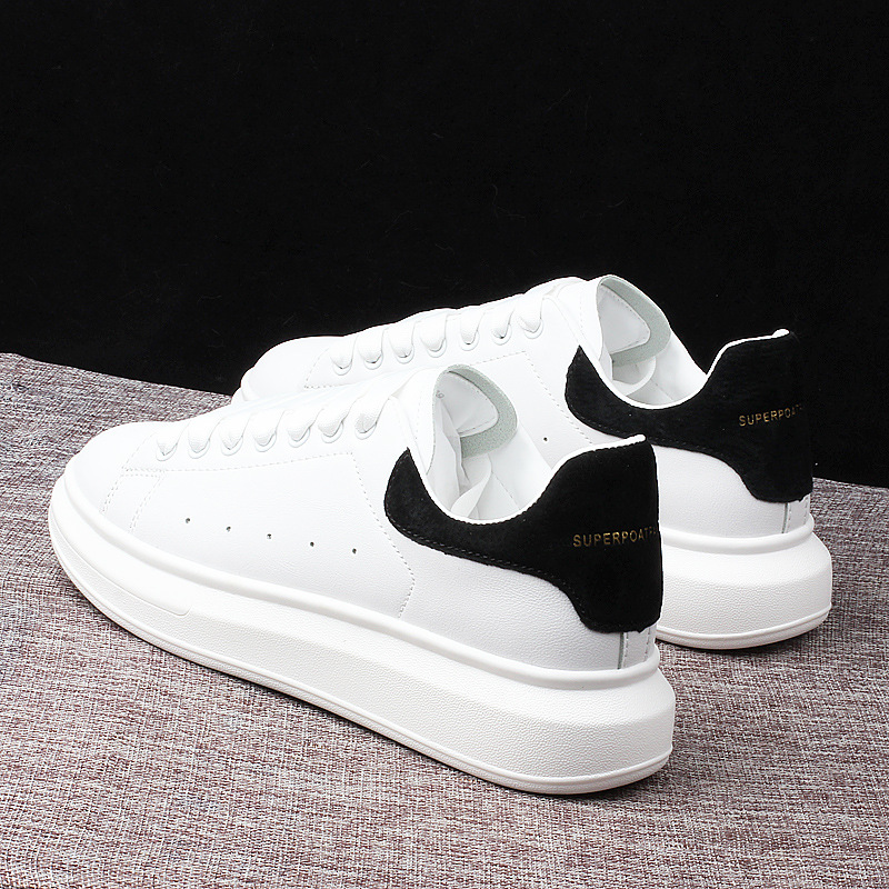 Kleine weiße Paarschuhe für Männer und Frauen, hohe Studentenbrett-Luftkissenschuhe für Herren, Sportschuhe für Damen, Ins_voghion.com
