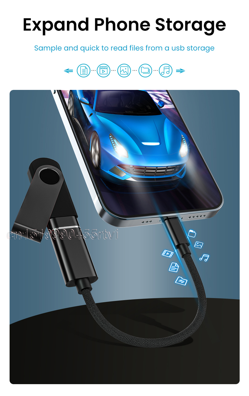 auf USB 8-Pin 3.0 OTG-Adapterkabel für iPhone 13 12 11 Pro Max Xs XR 7 8 Plus iPad für iOS 13 oben für Mauskamera_voghion.com