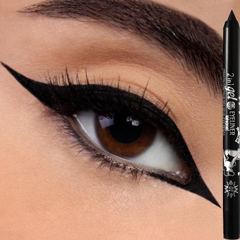 Eyeliner Farbpigment wasserdicht langlebig blau schwarz weiß Farbe Gel Eyeliner Make-up Eyeliner Kosmetik_voghion.com