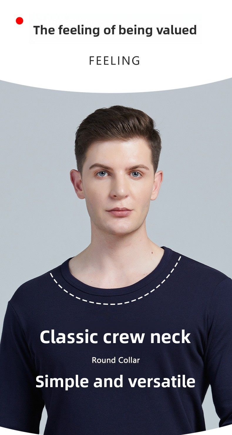100% Men's Thermal Set Autumn, Warm Underwear Men, Sweater For Middle-aged And Elderly, Wearable Outside, Anti-static_voghion.com