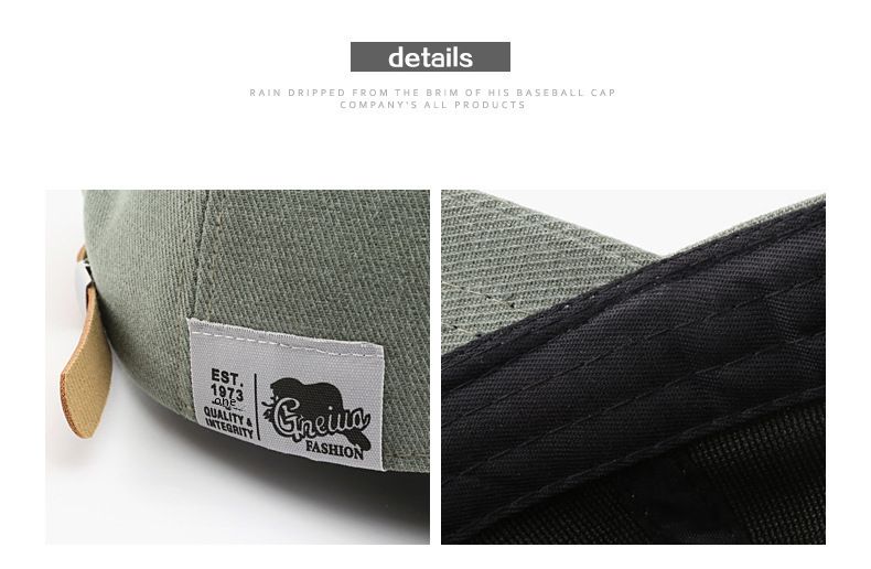 Koreanesch Moudemark Sticker Baseball Hutt fir Männer a Fraen Koppel All-Match Fréijoers- a Summer Sonnenhut Retro Soft Top Pure Baumwoll Kappe_voghion.com