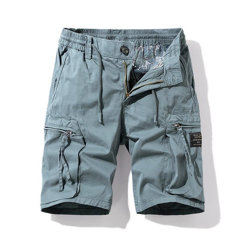 Premium Products Workwear Shorts For Men, Loose Fit Plus Large Size With Multiple Pockets, Military Uniform, Vintage Fashion, Mid Length_voghion.com