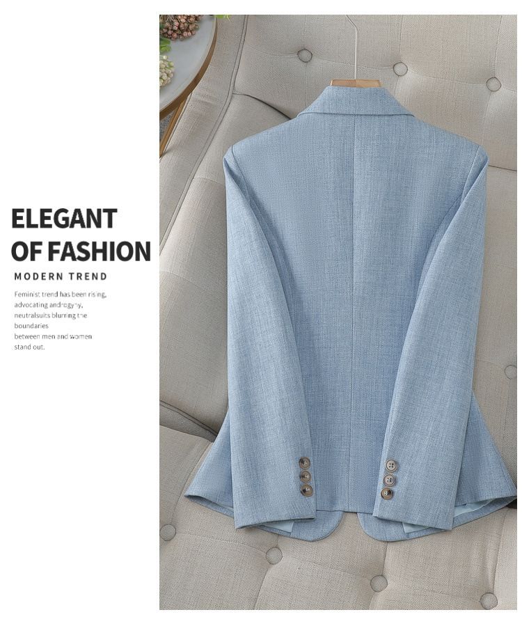 Vêtements pour femmes Petite veste de costume pour femmes, nouveaux modèles de printemps et d'automne, haut de gamme, coupe slim, tempérament, hauts de costume décontractés polyvalents_voghion.com