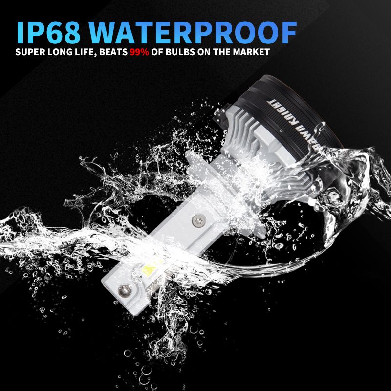 DAWNKNIGHT K7C 4300K H7 H4 H11 Lampada 3 Luci a Tubo di Rame per Auto H1 HB3 9005 HB4 9006 Lampadina per Fari a LED 12V_voghion.com