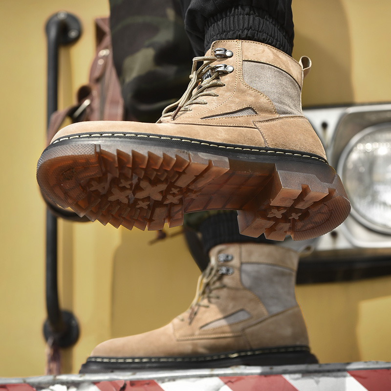 Lässige Martin-Stiefel, Schuhe für Herren, Leder, lässige Martin-Stiefel, leichte Herren-Turnschuhe, Lauf- und Wanderschuhe
_voghion.com