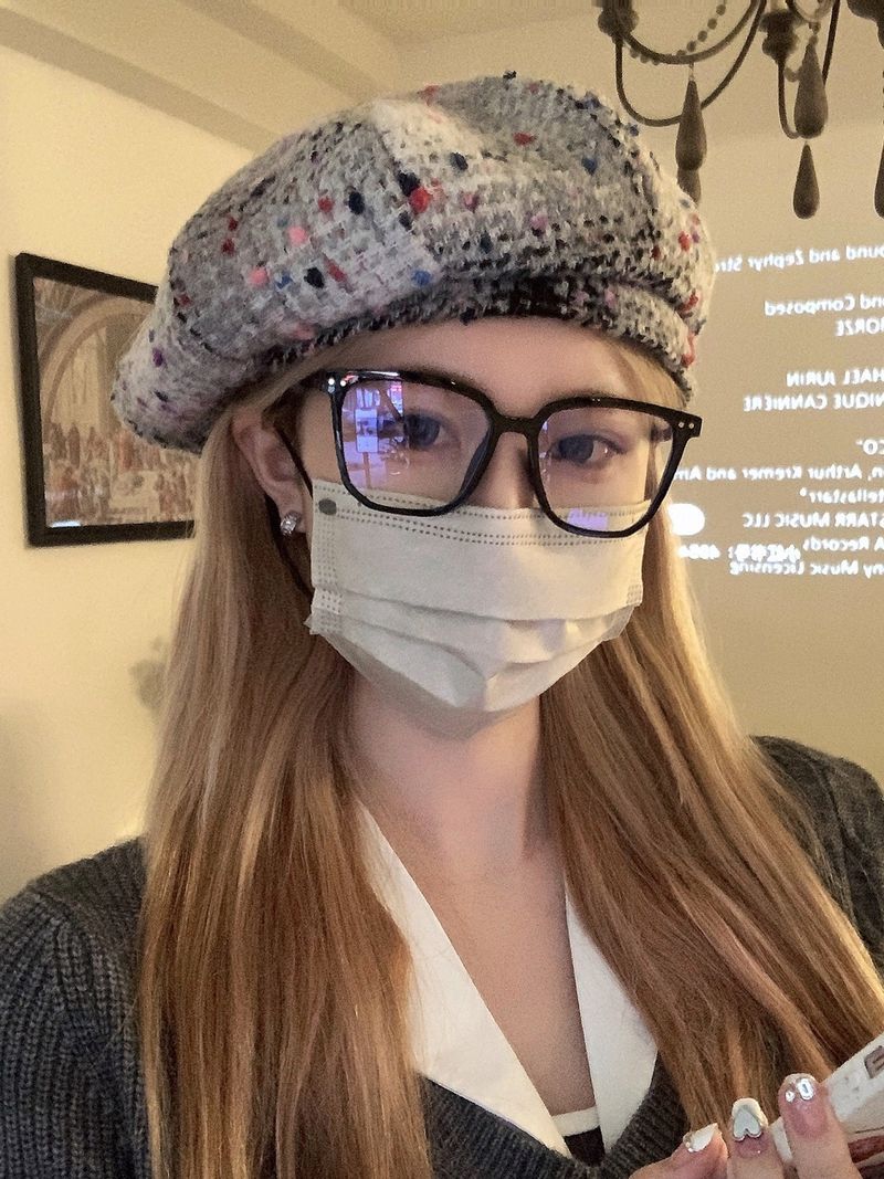 Koreanische Instagram Rot Rosa Weihnachten Baskenmütze Frauen Herbst und Winter Stil Zeigen Gesicht Kleine Maler Achteckigen Hut_voghion.com