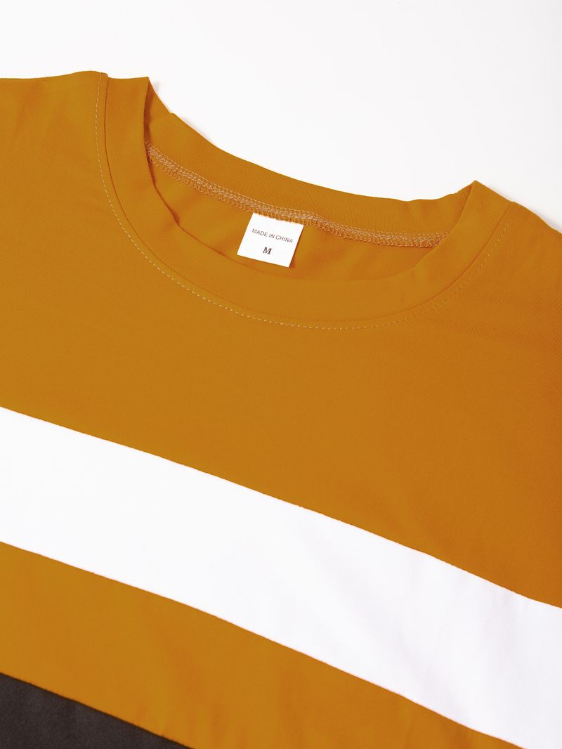 Herren-Langarmshirt mit Farbblock-Design – Weiches, gebürstetes Polyester-Basismaterial, figurbetontes Thermoshirt für Winter und Herbst, unverzichtbares Basic für den Lagenlook_voghion.com