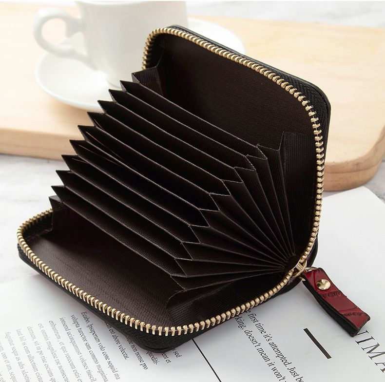 New Card Bag, Crocodile Pattern Wallet, Multi-functional Anti-degaussing Multi-card Wallet, Driver's License Bank Card Bag._voghion.com
