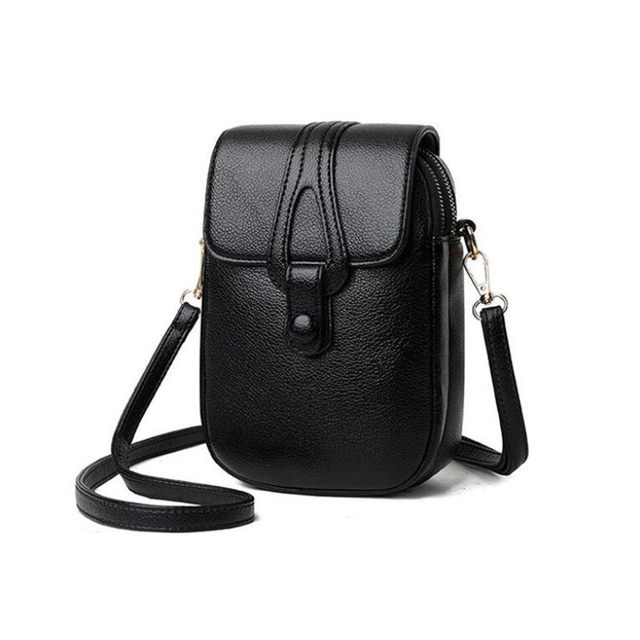 Vintage modes mazas plecu somas sievietēm Retro PU ādas Crossbody telefona maka kurjera soma rokassomiņai_voghion.com