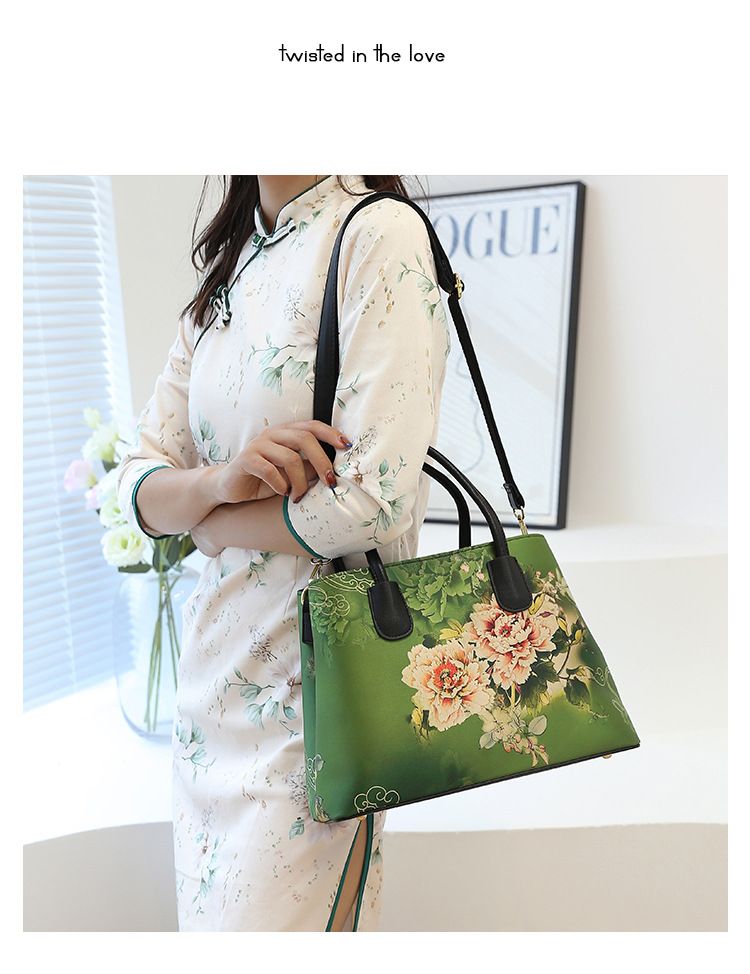 Borsa a tracolla di grande capacità, borsa a tracolla, borsa a mano, cheongsam, moda, borsa da donna, retrò, stile Repubblica di Cina, classica, grande, borsa giovane_voghion.com