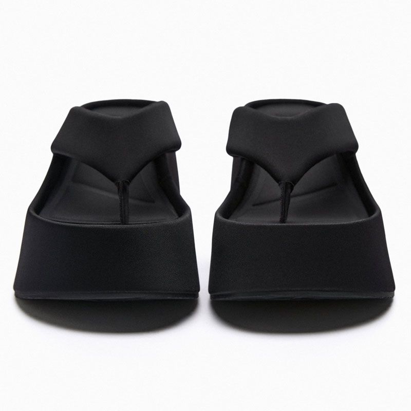 Za Új Érkezés 2024 Nyári Vastag Talpú Flip Ps Női Felsőruházat Flip-ps Megnövelt Platform Cipő Kockás Internet-Híres_voghion.com