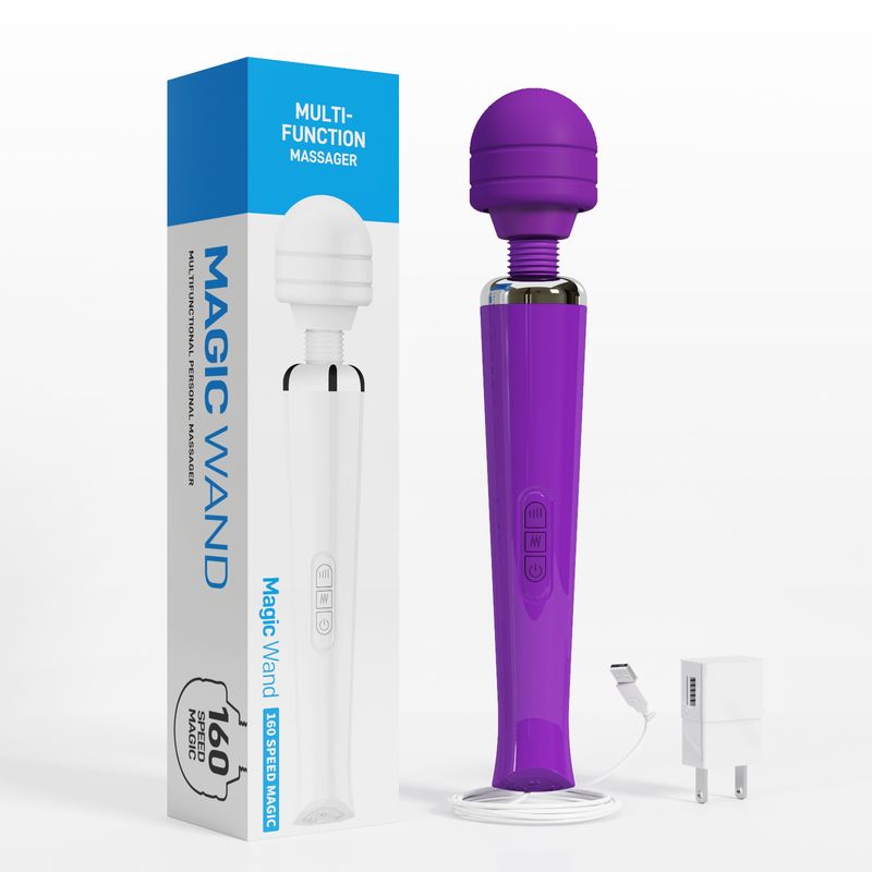 Eros Lab US Large AV Rechargeable USB Direct Plug Vibration Massage Female Masturbation Wand Cross-Border_voghion.com