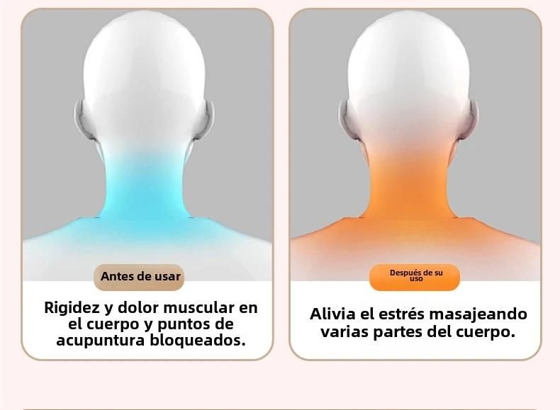 Elektrisches Haarmassagegerät, Halswirbel, Taille, Rücken, Handvibrationsinstrument für die Körperbeziehung, Baumwolle und_voghion.com