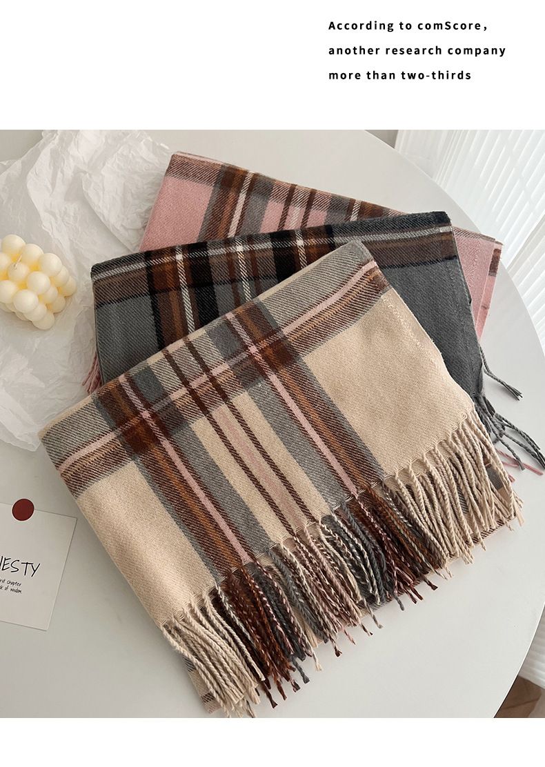 kasjmier paar plaid 2024 herfst en winter nieuwe kerstsjaal veelzijdige warme sjaal_voghion.com