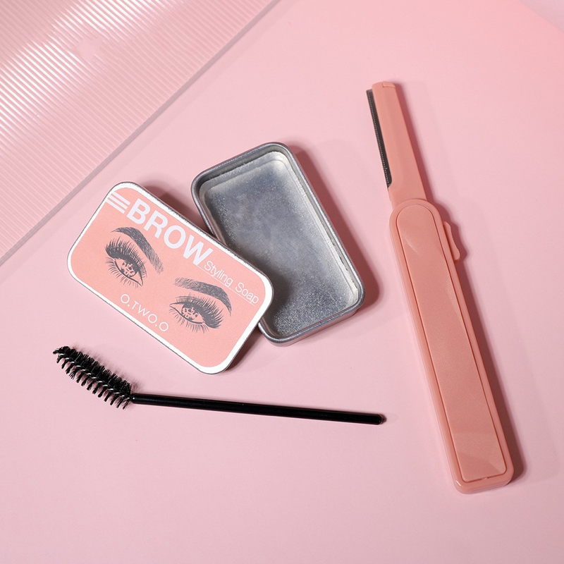Styling Gel Eyebrow Brows Waterproof Long-Lasting 3D Feathery Wild Brow Styling Cream with Eyebrow Scraper_voghion.com