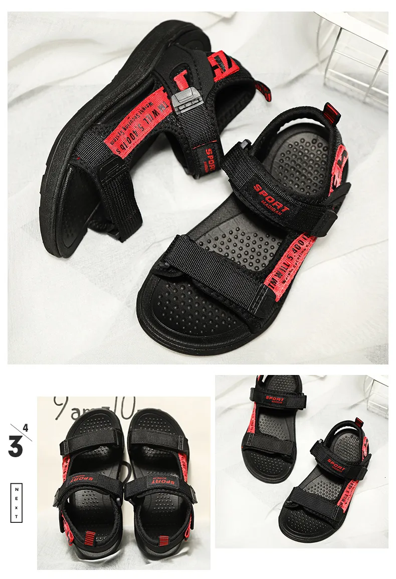 Sandali per bambini per ragazze e ragazzi, con tacco basso, casual, sportivi, estivi, in pelle, morbidi, da spiaggia, NBGAGA 230606_voghion.com