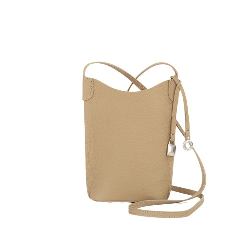 Borsa a tracolla piccola versatile casual da donna in vera pelle di vacchetta LP First Layer con custodia per telefono_voghion.com