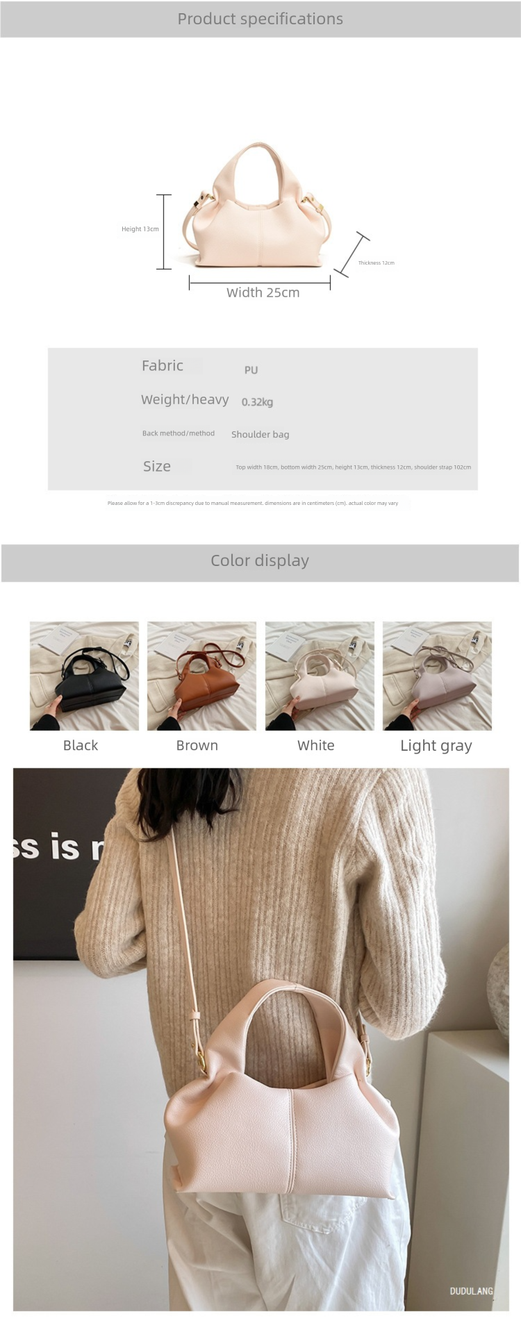 Esclusiva Cross-Border Cloud 2025 Primavera Nuovo Trendy Lunch Box Portatile in Stile Francese con Tracolla Singola da Donna_voghion.com