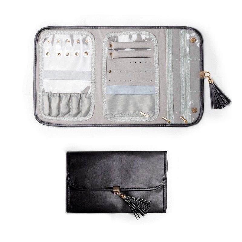 Bolsa de almacenamiento plegable para joyas, bolsa de viaje portátil, bolsa de almacenamiento para cosméticos_voghion.com