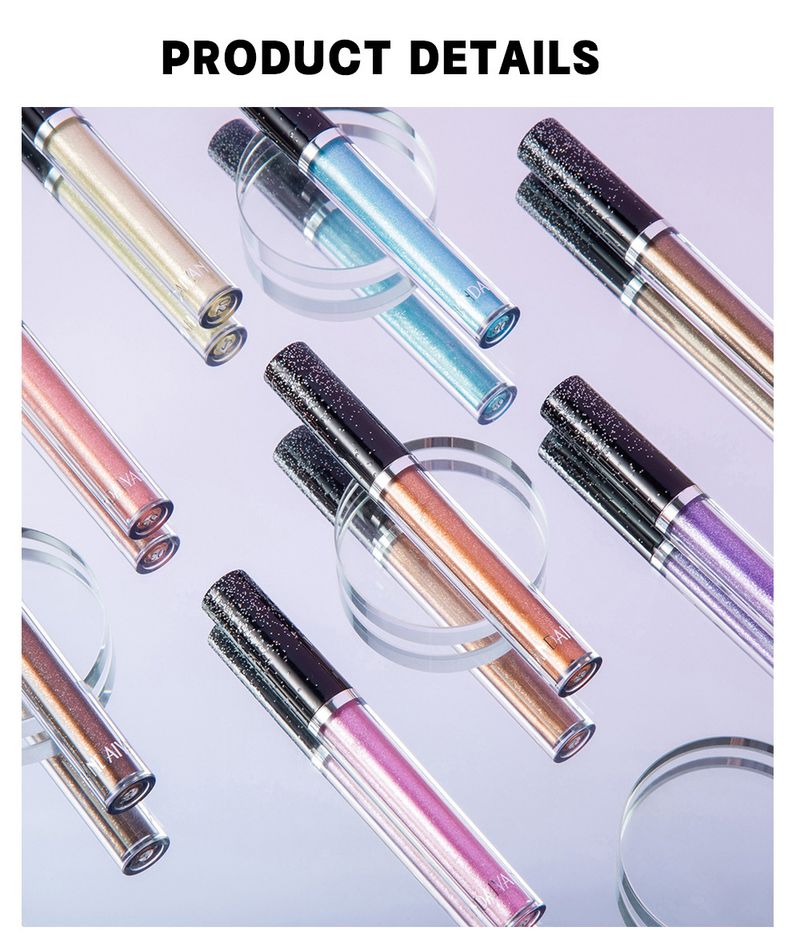 Heiße Produkte HANDAIYAN 12-Farben-Diamant-Lidschatten mit psychedelischem Perlglanz und glänzendem Seidenraupen-Träne-Make-up-Lidschatten-Flüssigkeit_voghion.com