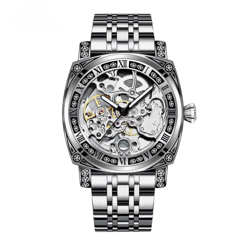 Brittiskt märke med urholkad klassisk affärsklocka för män med precisionsstålbälte_voghion.com