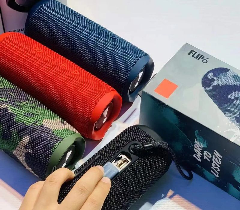 Flip 6 Portable Bluetooth Speaker Powerful Sound Bass PX7 Waterproof Camouflage Green Caixa De Som Music Box Flip6_voghion.com