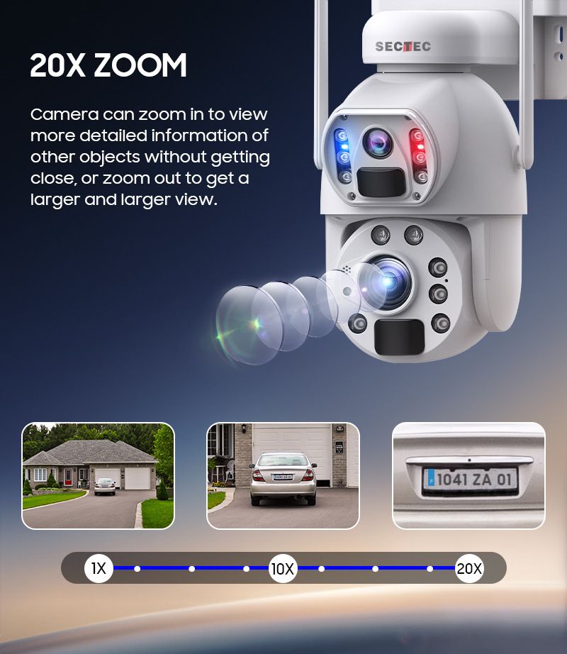 Outdoor Solar Low Power Wireless 4G Surveillance Dual Camera Binocular Smart Camera 20x Zoom Ball Machine_voghion.com