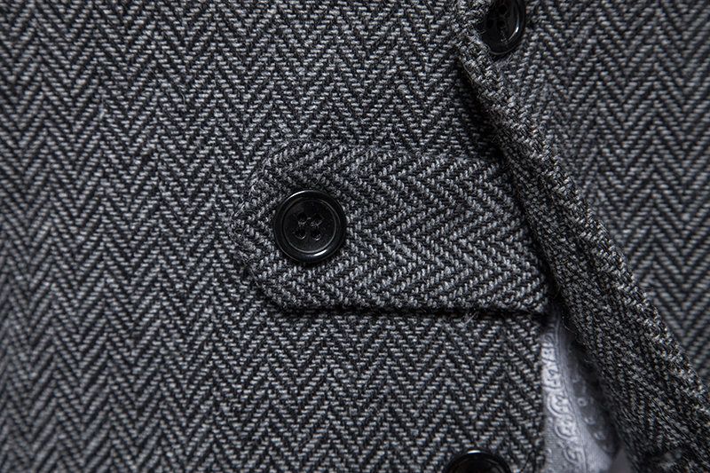 2024 Casual Business Herringbone Wollanzug, Weste, Männernei Stil_voghion.com