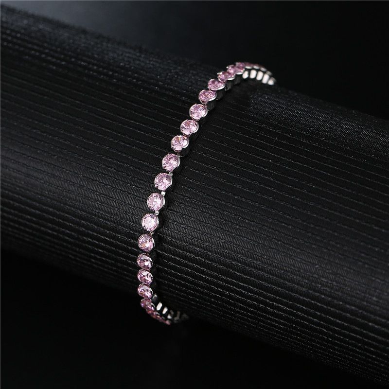 fashion Jewelry Multi-color Round Dia Female Zircon Bracelet Hot Sale_voghion.com