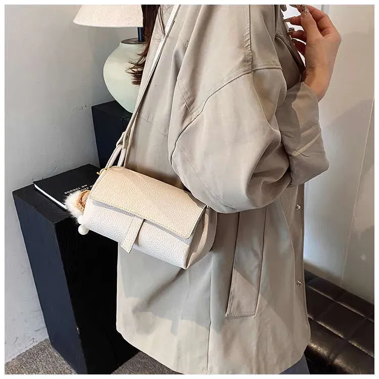 Borsa a tracolla semplice ed elegante, piccola e versatile, da donna, alla moda, squisita._voghion.com