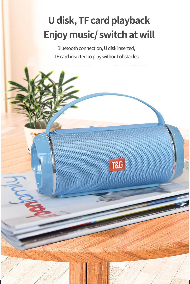 Wireless TG116C Bluetooth Speaker Outdoor Hands Free Call Portable Stereo Cloth Portable TWS Bluetooth Speaker_voghion.com