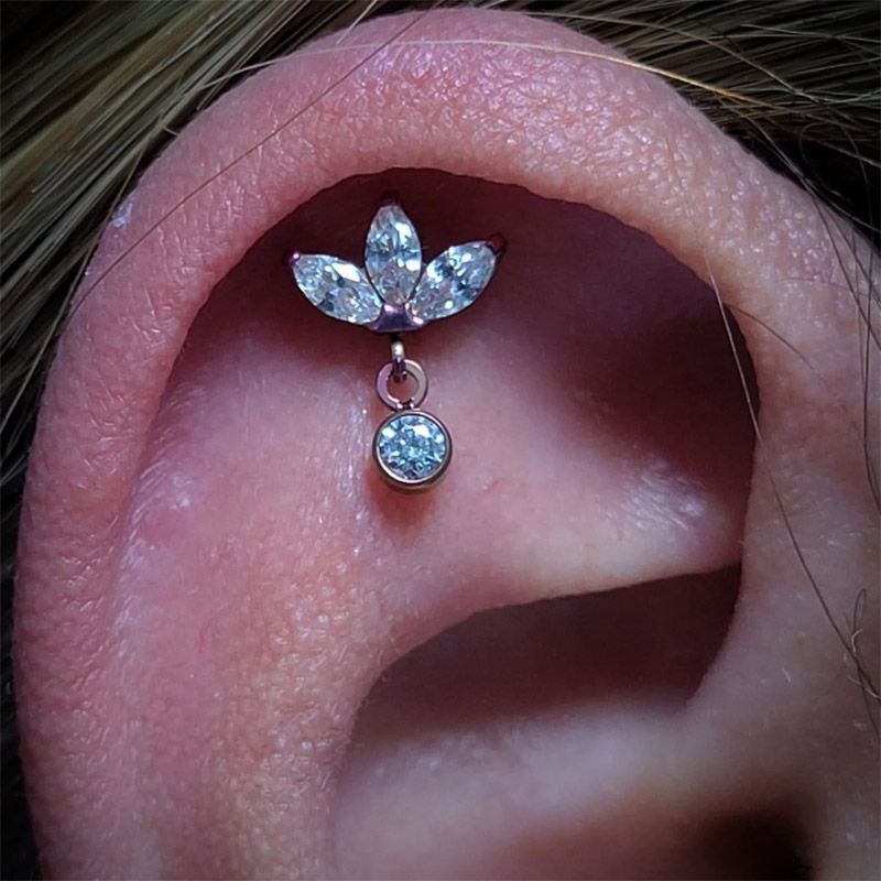 Catena pendente in titanio G23, orecchini garofano Fianit, labbra superiori, pelle sintetica, gioielli per piercing_voghion.com