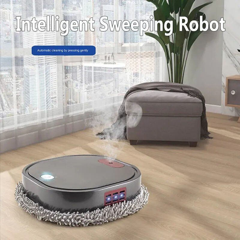 Robot aspirador inteligente recargable 3 en 1, aspirador en seco y húmedo, 2023._voghion.com