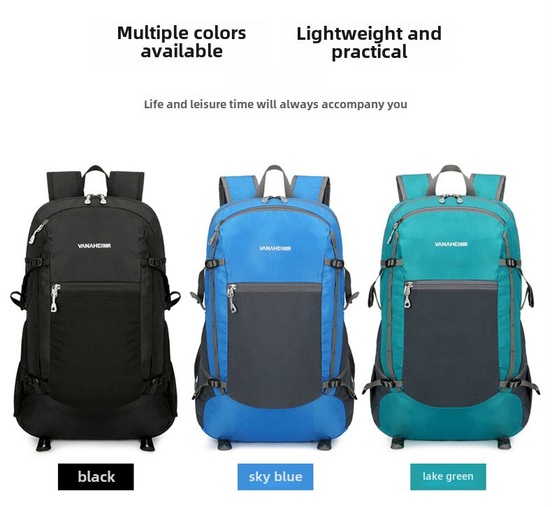 Sac à dos d'alpinisme léger et multifonctionnel, pliable et anti-éclaboussures, pour l'extérieur et la journée_voghion.com